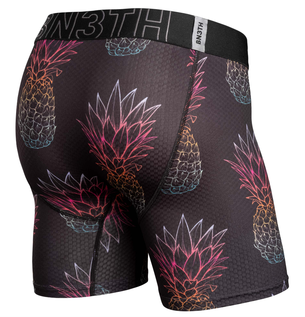 BN3TH Pro Agua X 6.5 Boxer Briefs A013 - Oversized Pineapple Fade - Black