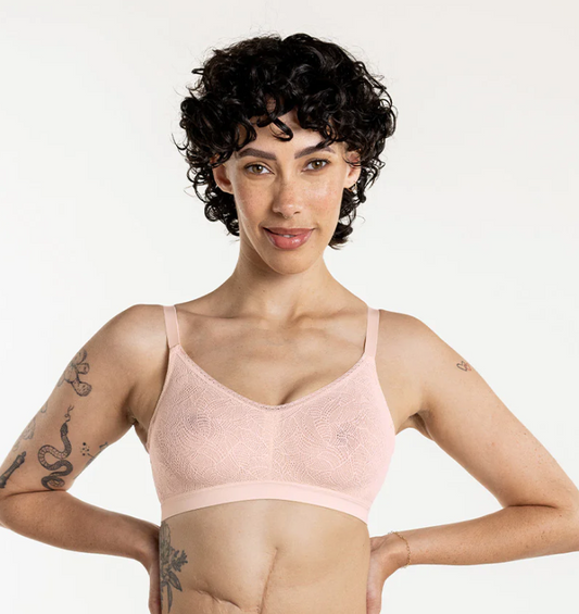 Cate Wireless Soft Cup Bra - Powder Pink