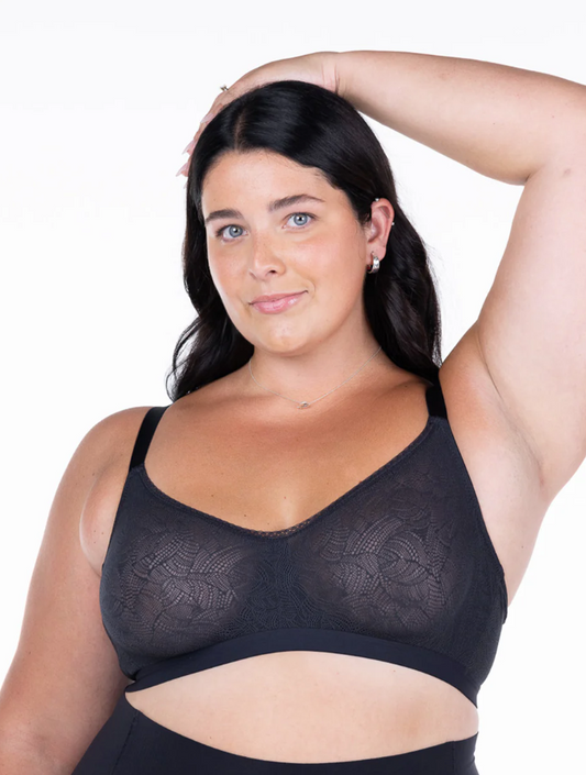 Cate Wireless Soft Cup Bra - Black