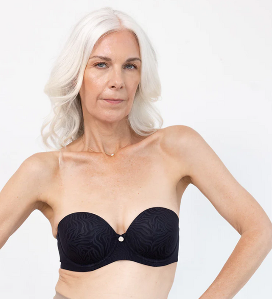 Juno FlexWire Multiway Strapless T-shirt Bra - Black