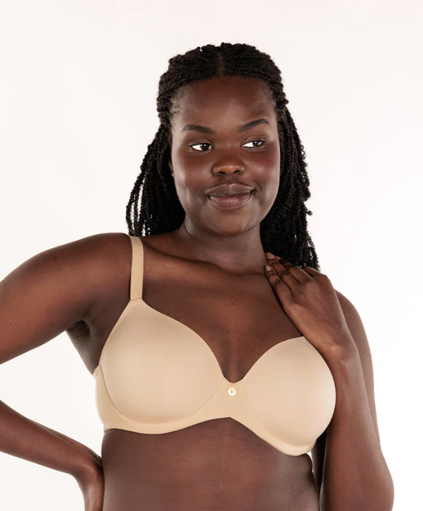 Natural Contour Flexwire T-shirt Bra - Champagne