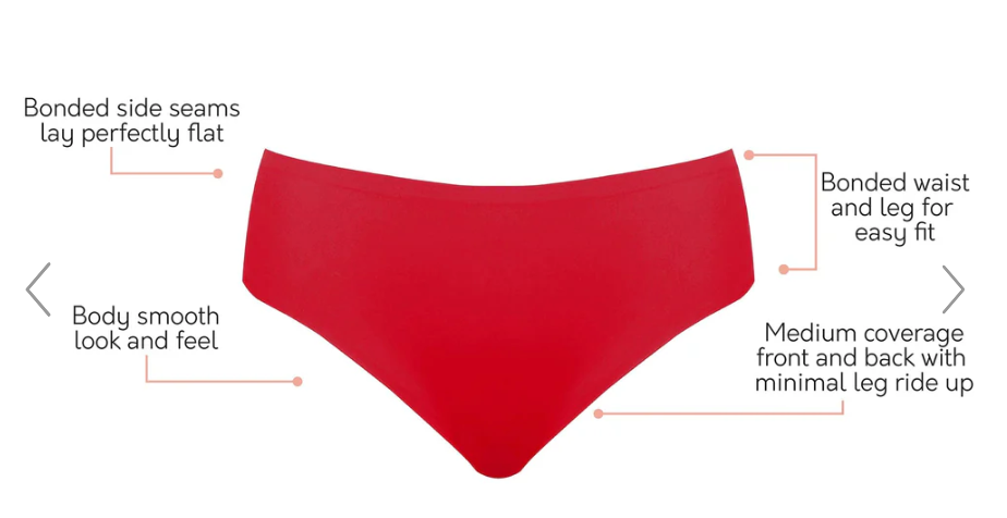 Bonded French Cut Panty 5031 - Racing Red