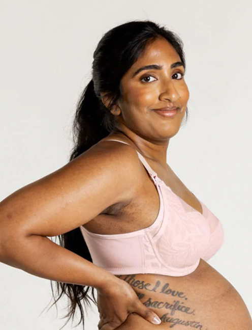 Cora FlexWire Nursing Bra - Powder Pink