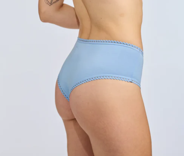 Essential Light Absorbency Leakproof Period Cheeky Panty - Baby Blue