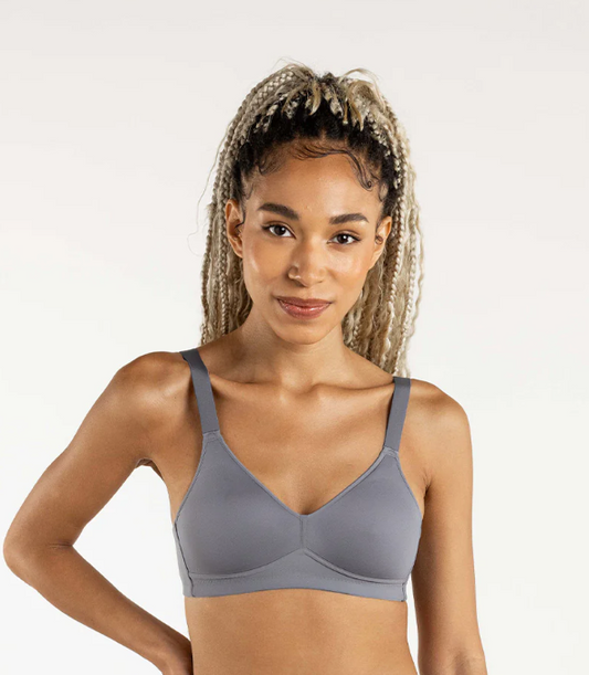 Symmetry Wireless T-shirt Bra - Stone Blue