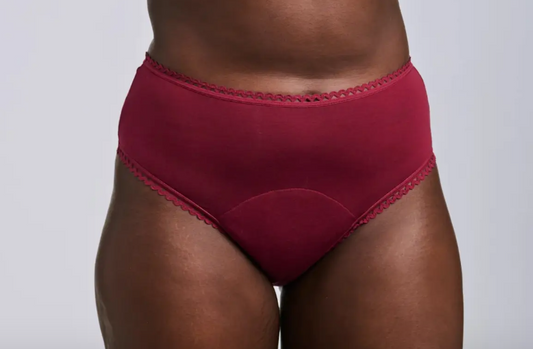 Essential Light Absorbency Leakproof Period Cheeky Panty - Merlot