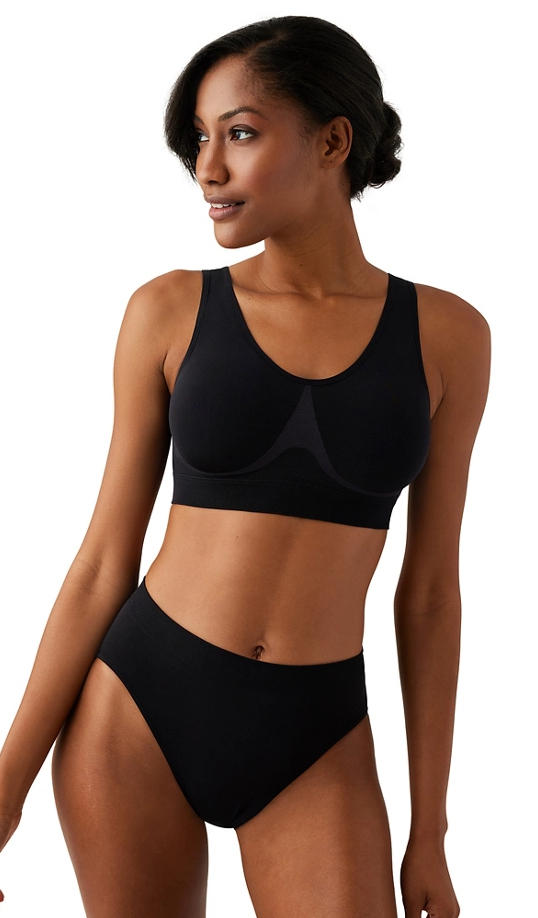 B-Smooth Wireless Pullover T-shirt Bra 835275 - Black