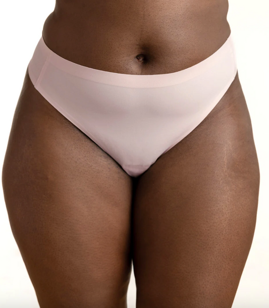 Bubble (X) Mid-Rise Thong - Powder Pink