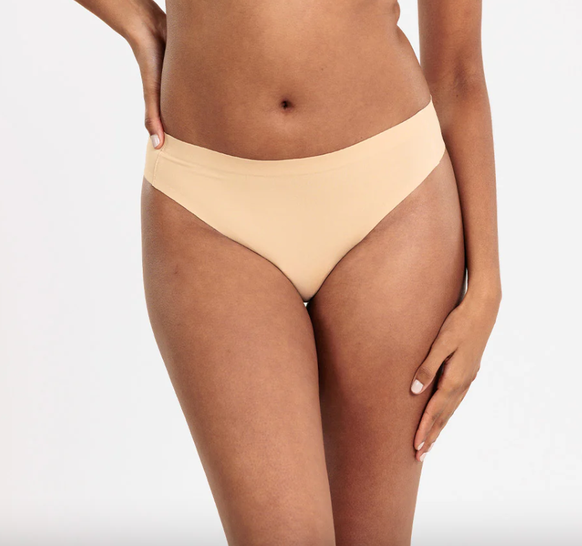 Bubble (X) Mid-Rise Thong - Champagne