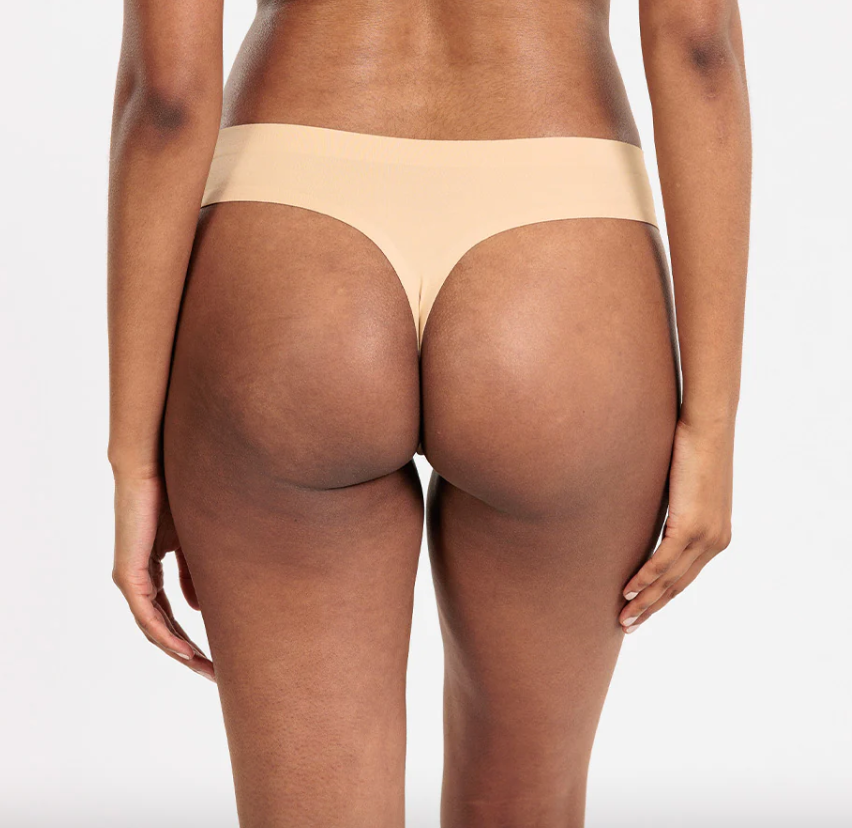Bubble (X) Mid-Rise Thong - Champagne