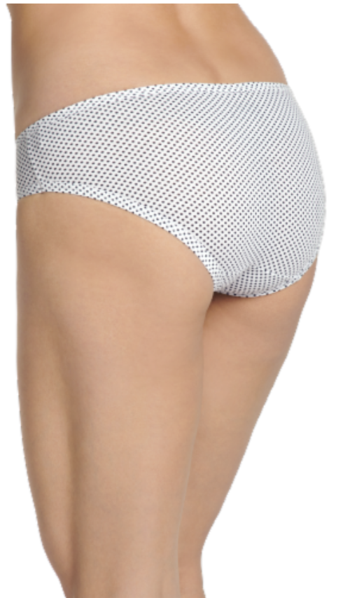 100% Cotton Elance Bikini - 3 Pack 7462 976 - Deep Blue Heather/Deep Blue Dot/Sea Blue Heather