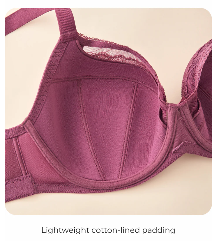 Paige (X) FlexWire Full Coverage Bra - Wine