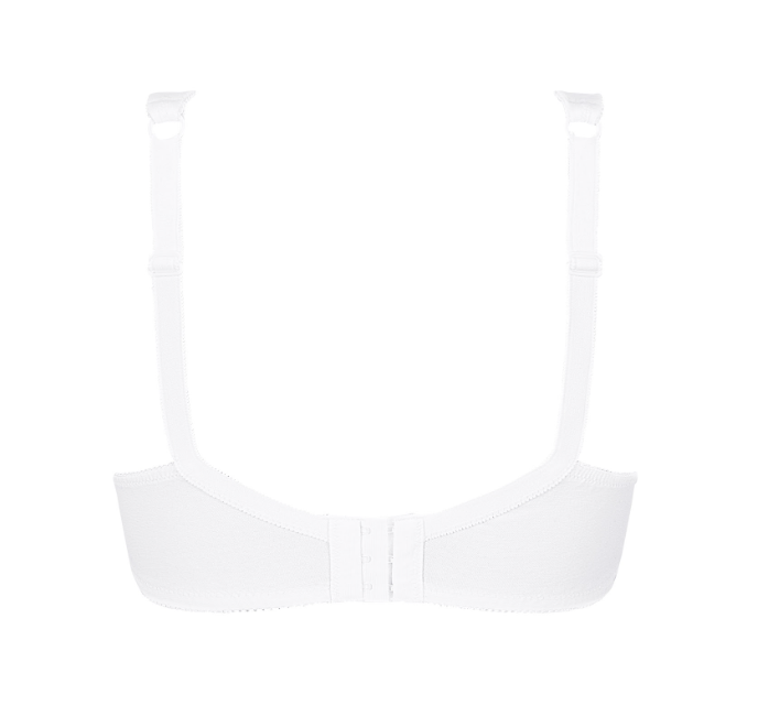 Katja Wireless 87% Organic Cotton Bra 45116 - White