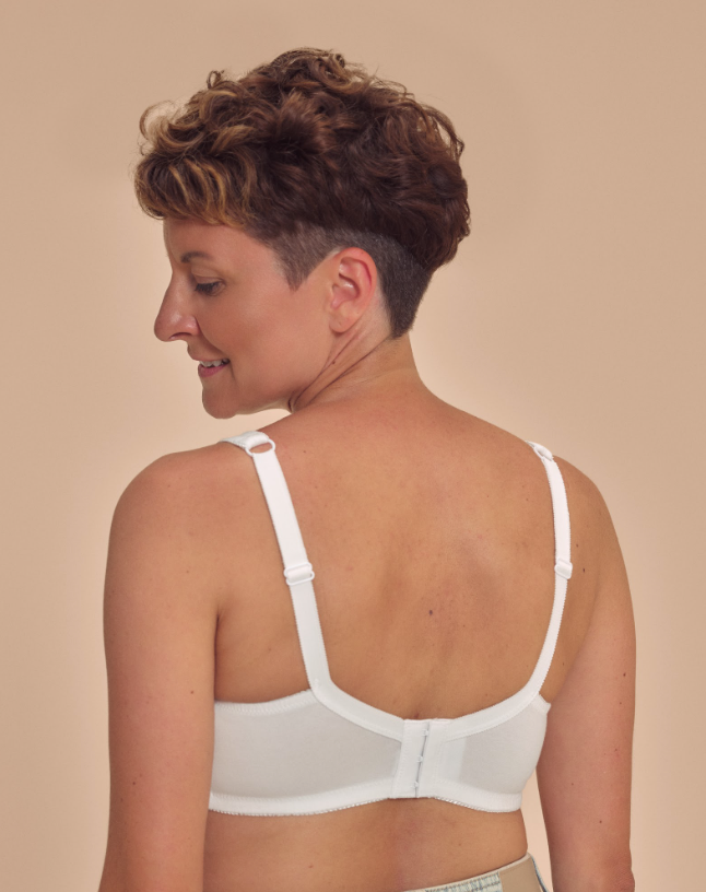 Katja Wireless 87% Organic Cotton Bra 45116 - White