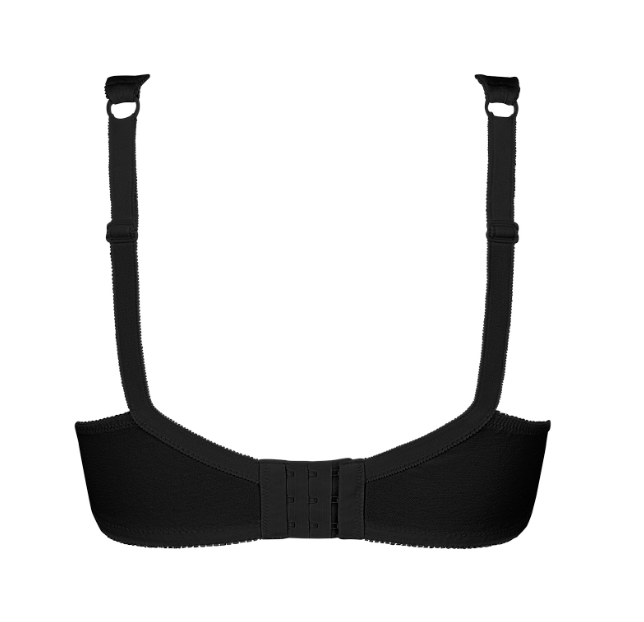 Katja Wireless 87% Organic Cotton Bra 45117 - Black