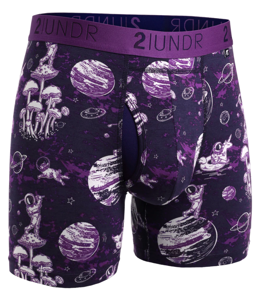 2UNDR 6" Swing Shift Boxer Brief - Space Golf Navy