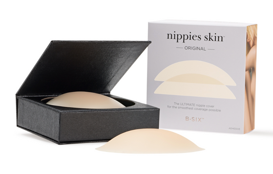 Nippies Nipple Pasties - Adhesive Silicone Breast Covers, Crème