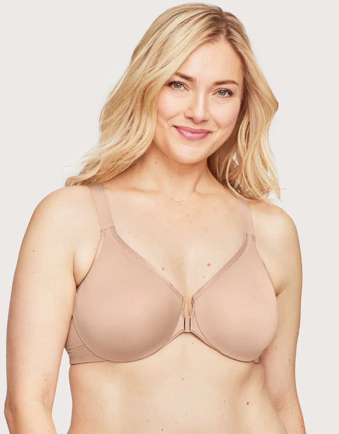 9265 WonderWire Front Close Posture Back Bra - Cafe