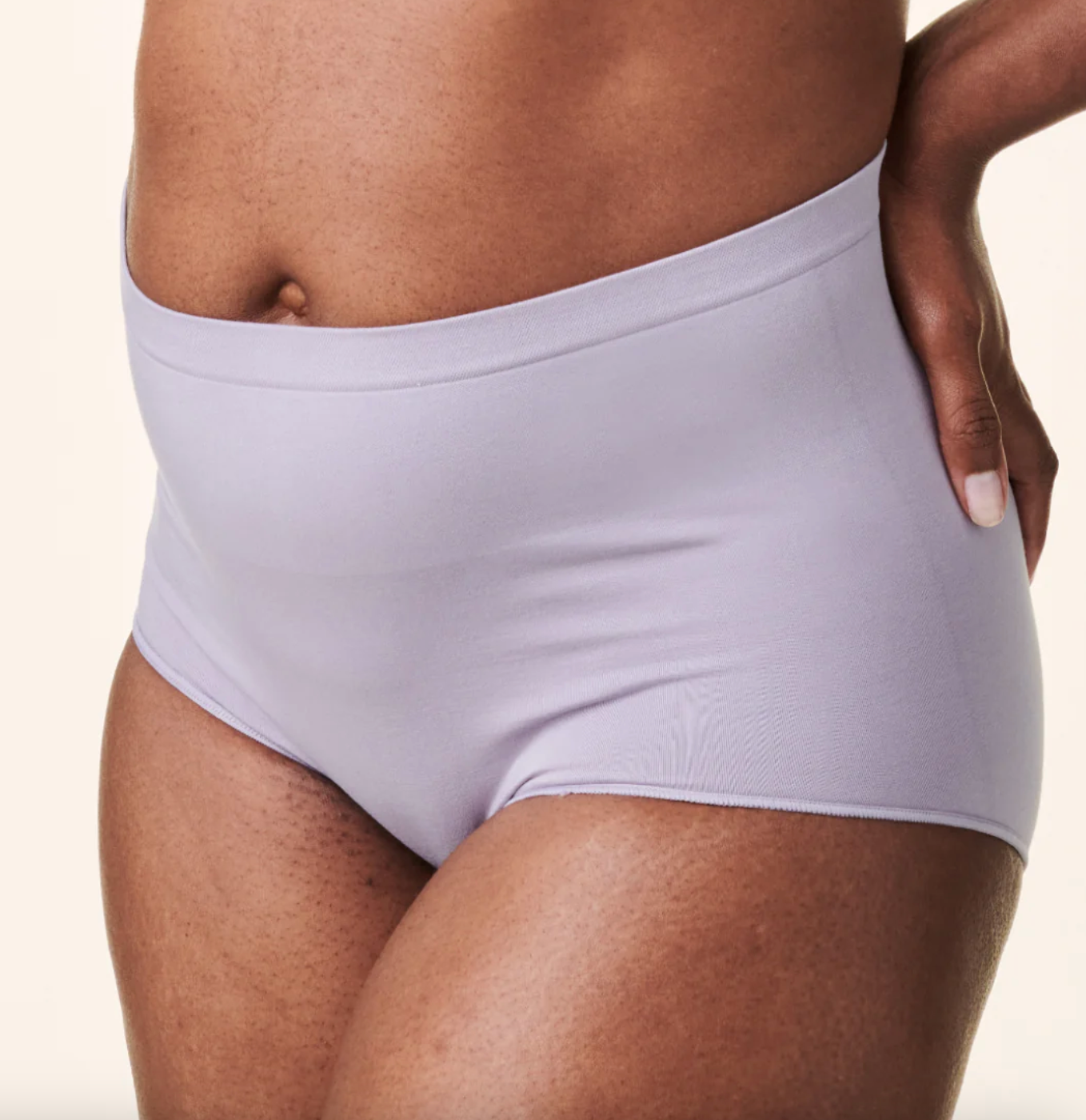 High Rise Seamless Shorty 21003BA - Grey Orchid