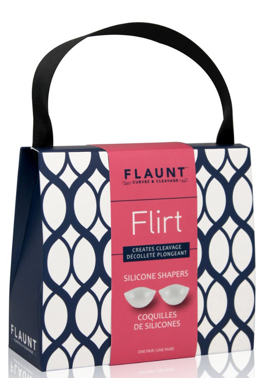 Flaunt Flirt - Creates Cleavage Silicone Shapers - Clear
