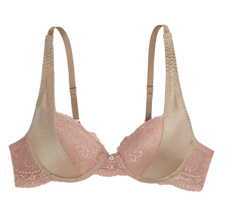 Mercedes Petite Demi Bra E009 - Blossom/Caffe