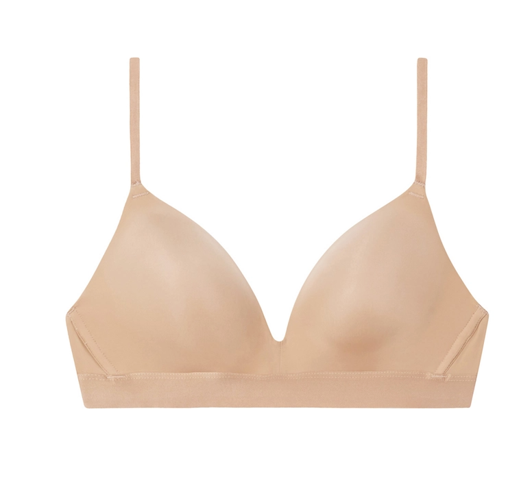 Opening Act Wireless Plunge T-shirt Bra 956227 265 - Affogat Beige