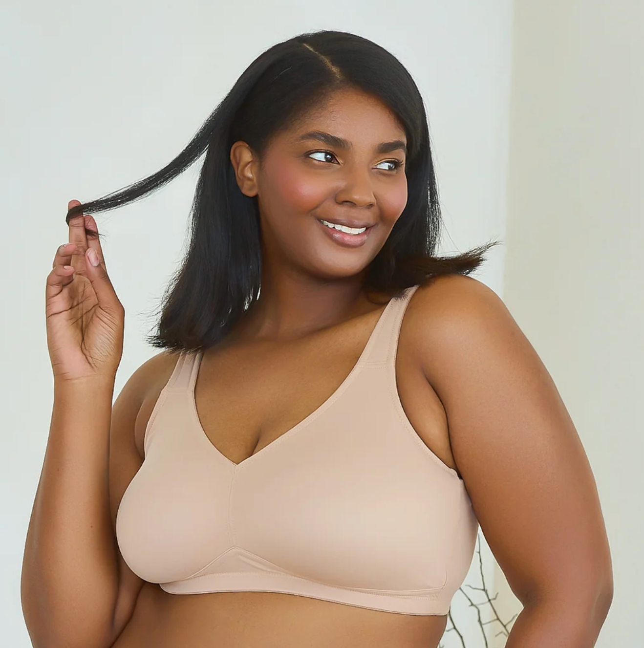 Claire Everyday Wireless Comfort Bra 5006  - Sand