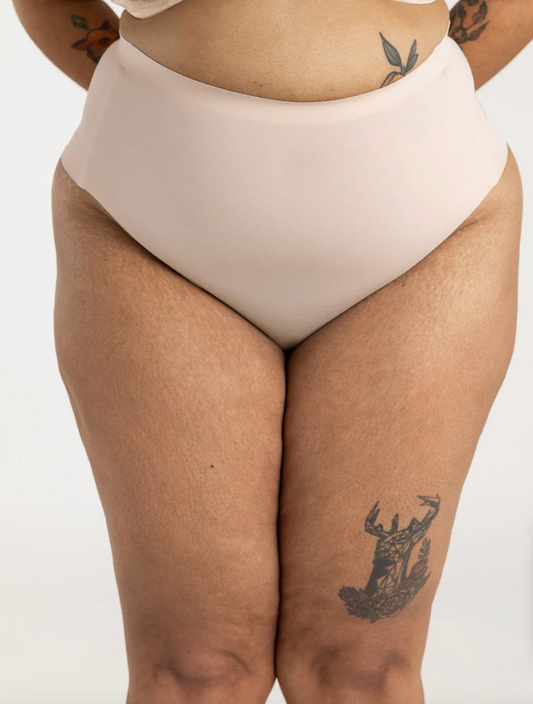 Soft Contour High-Rise Thong - Champagne