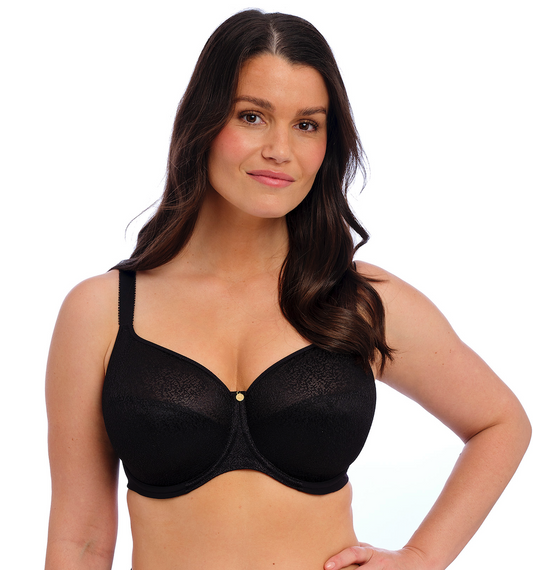 Demure Non-padded T-shirt Bra FL103211 BLK - Black