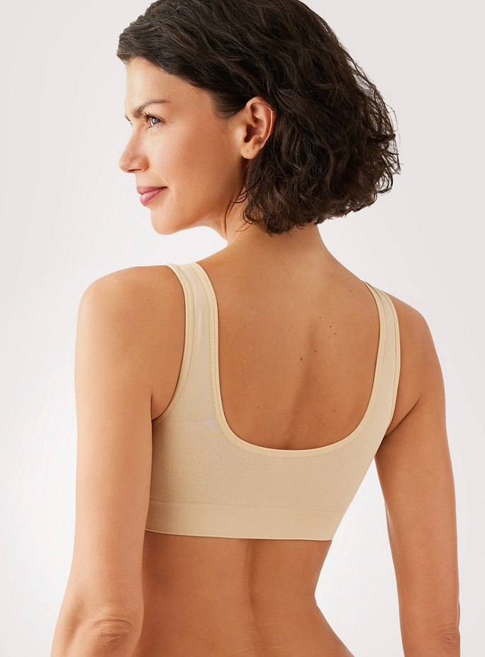 B-Smooth Front Close Wireless T-shirt Bra 835475 NN - Sand