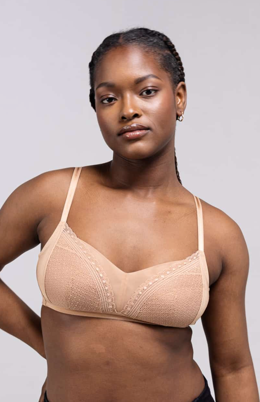 Leanne (X) Wireless Bra - Cafe au Lait