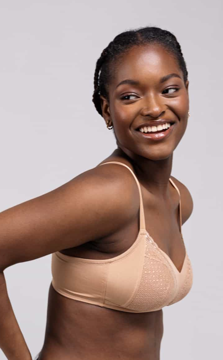 Leanne (X) Wireless Bra - Cafe au Lait