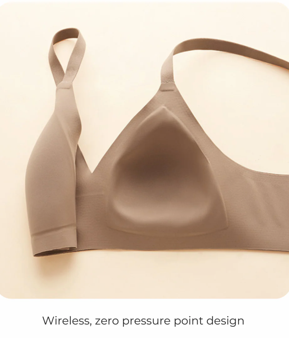 Light 'n Free (X) Wireless T-Shirt Bra, A-C Cup - Latte