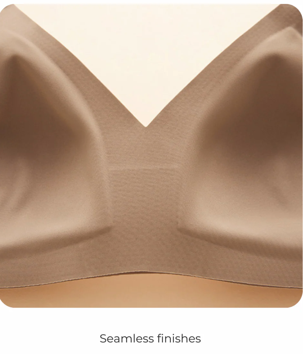 Light 'n Free (X) Wireless T-Shirt Bra, A-C Cup - Champagne