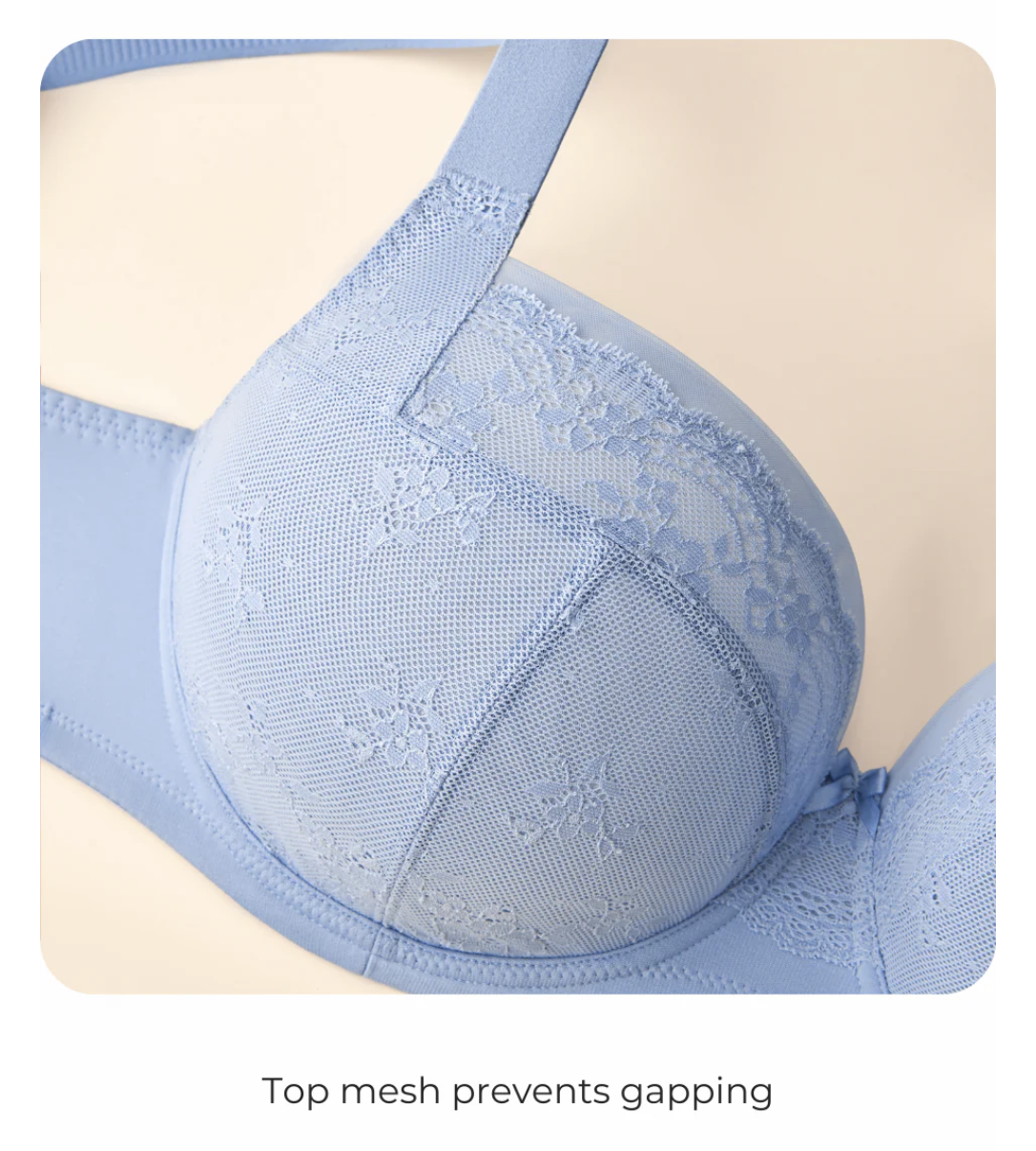 Ayesha FlexWire Full Coverage Bra - Powder Blue