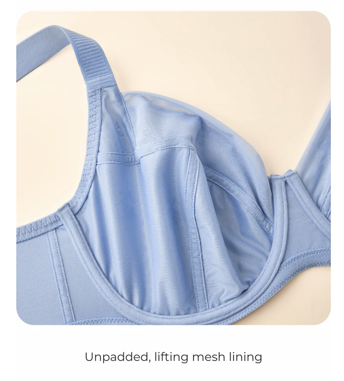 Ayesha FlexWire Full Coverage Bra - Powder Blue