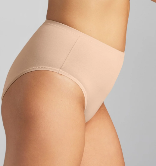 95% Organic Cotton High Waist Brief SICB252 - Beach Beige