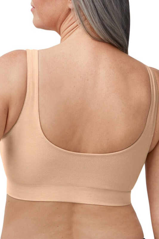 Becky 60% Organic Cotton Wireless Padded Pullover T-shirt Bra 4467-S - Blush