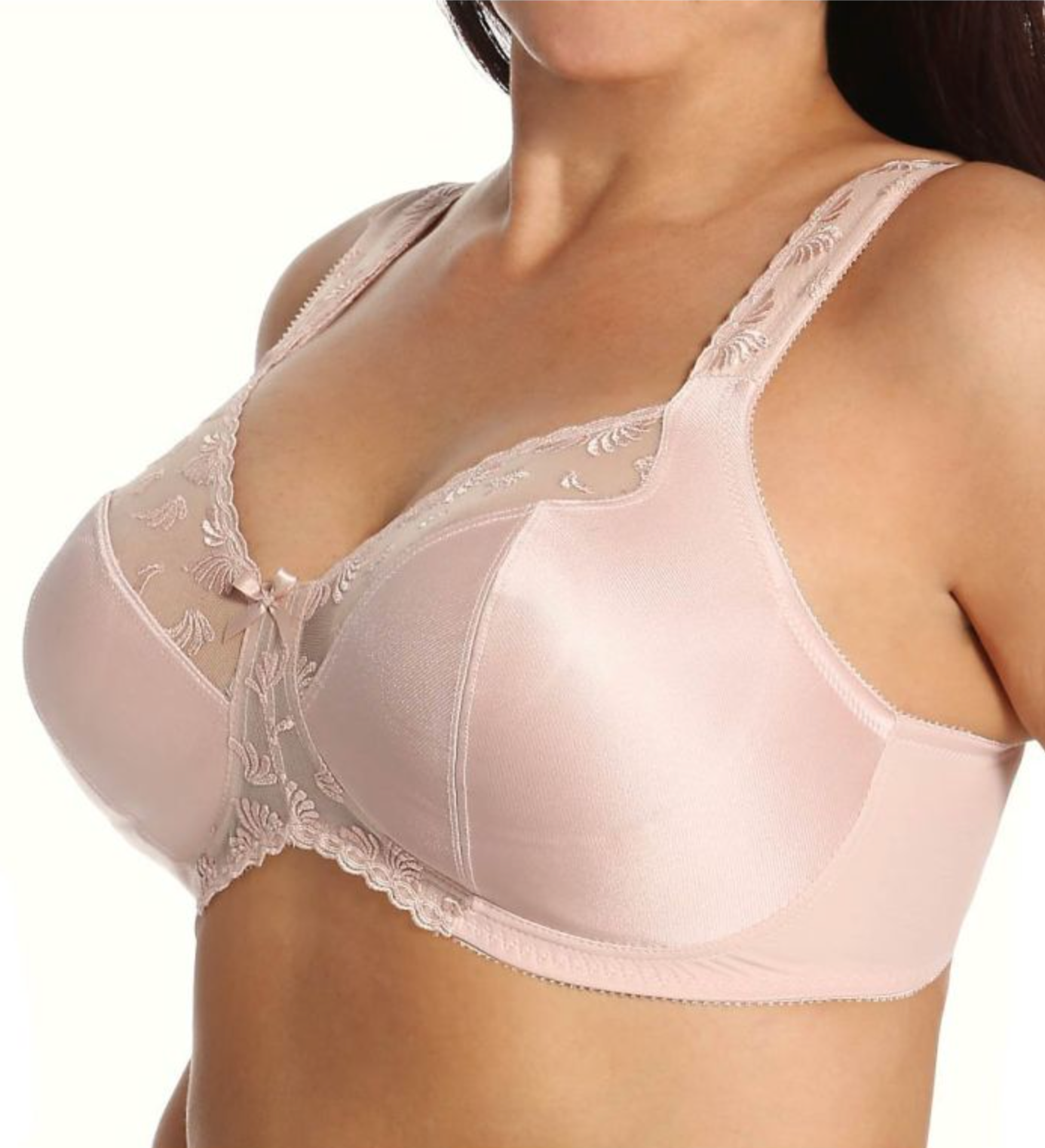 Soft Cup Wireless Embroidered Minimizer 2357 - Blush