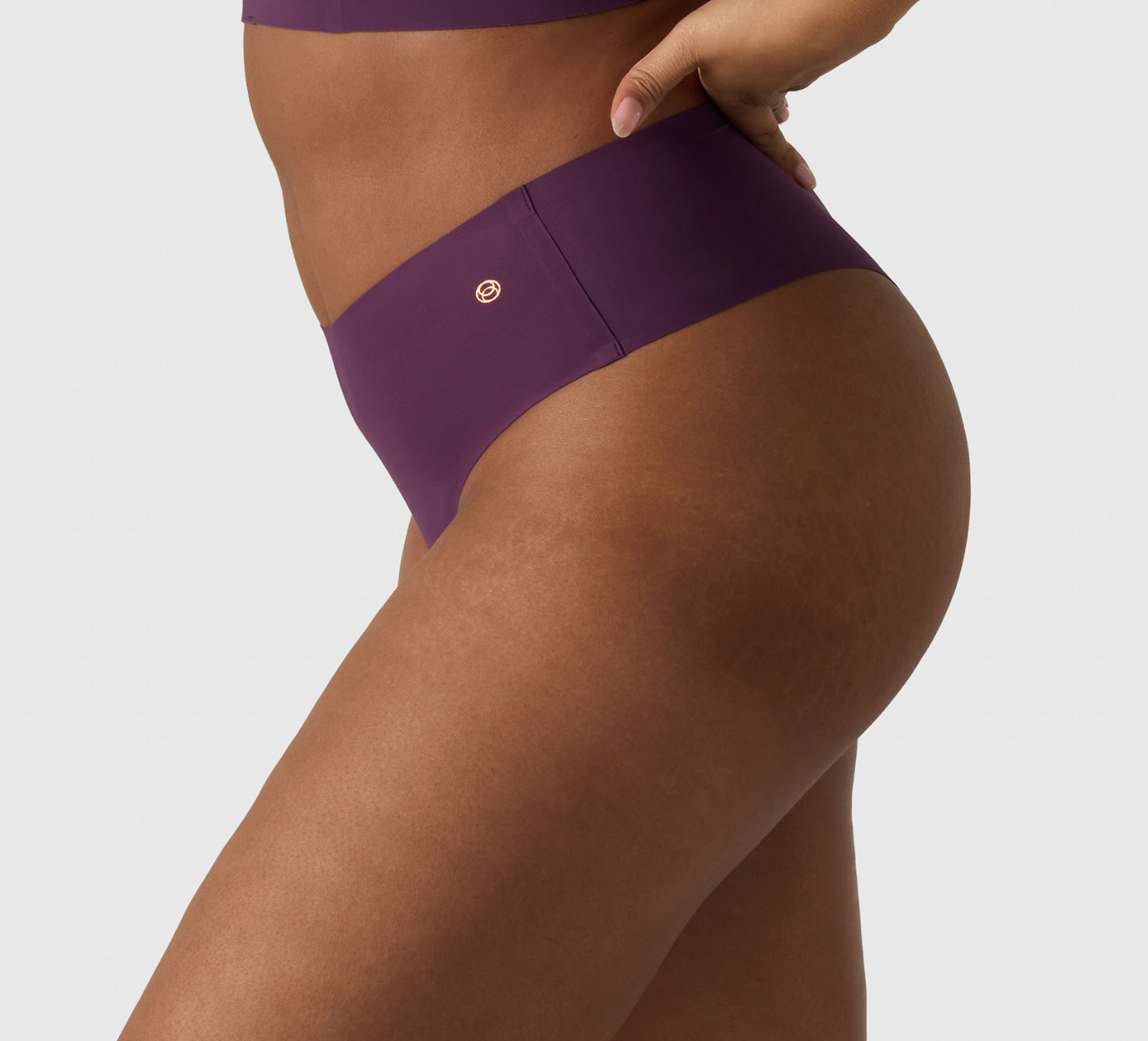 High Waisted Thong - Plum