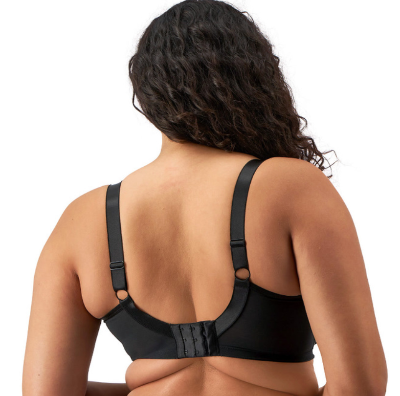 Teagan Padded Half Cup Bra EL302615 ALM - Black/Almond