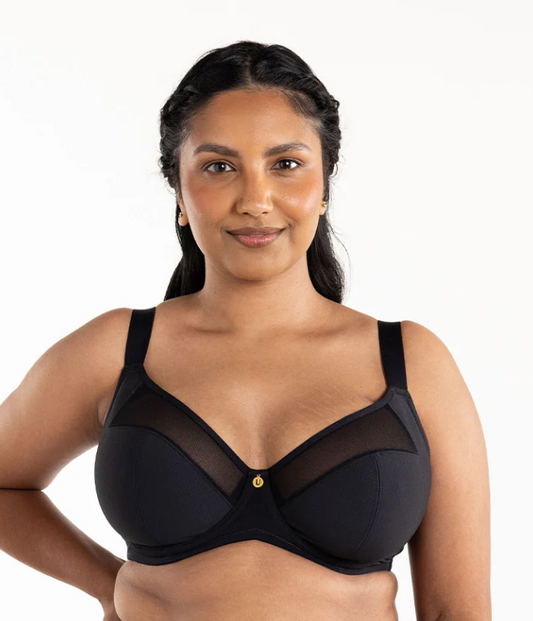 Cooling FlexWire Full Coverage Bra - Black