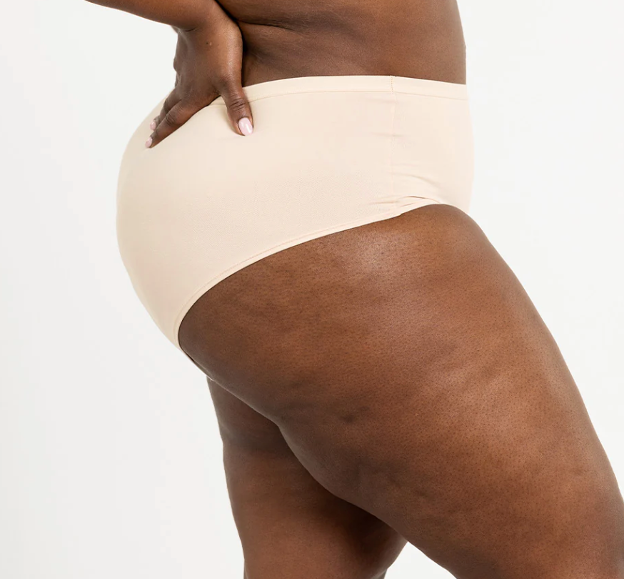Pima Essentials Mid-Rise Bikini Panty - Light Beige