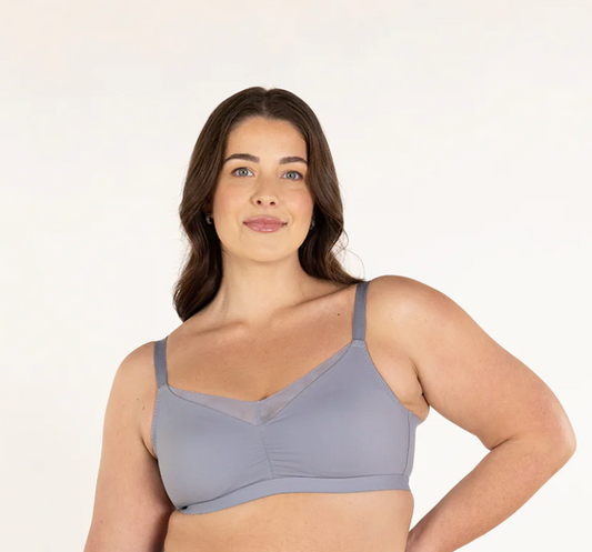 Smooth Essentials Wireless T-shirt Bra - Storm Grey
