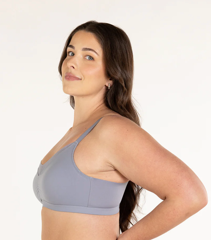 Smooth Essentials Wireless T-shirt Bra - Storm Grey