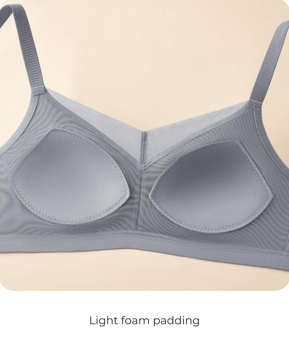 Smooth Essentials Wireless T-shirt Bra - Storm Grey