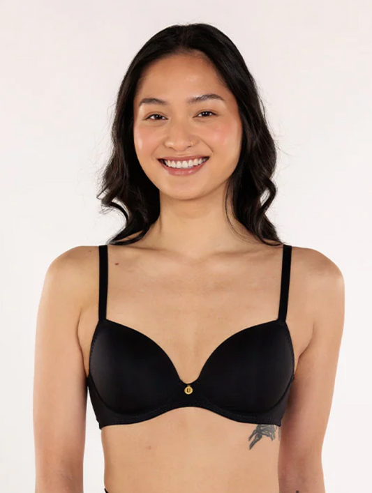 Natural Contour Flexwire T-shirt Bra - Black