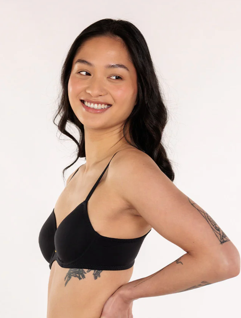Natural Contour Flexwire T-shirt Bra - Black