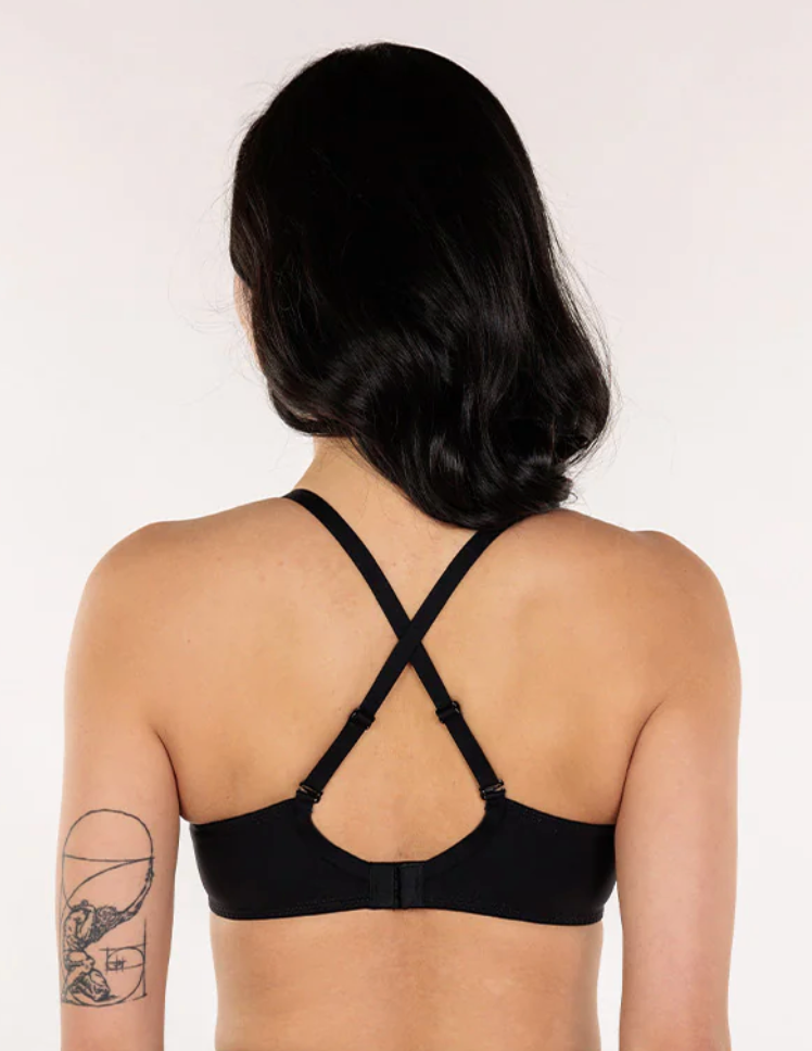 Natural Contour Flexwire T-shirt Bra - Black