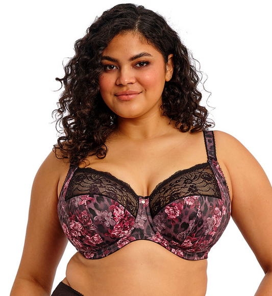 Morgan (SC) Stretch Lace Side Support Banded Bra EL4110 DAE - Dark Romance
